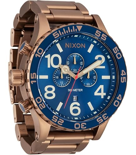 Amazon.com: NIXON 51-30 Chrono A1389-300m Water Resistant Men's